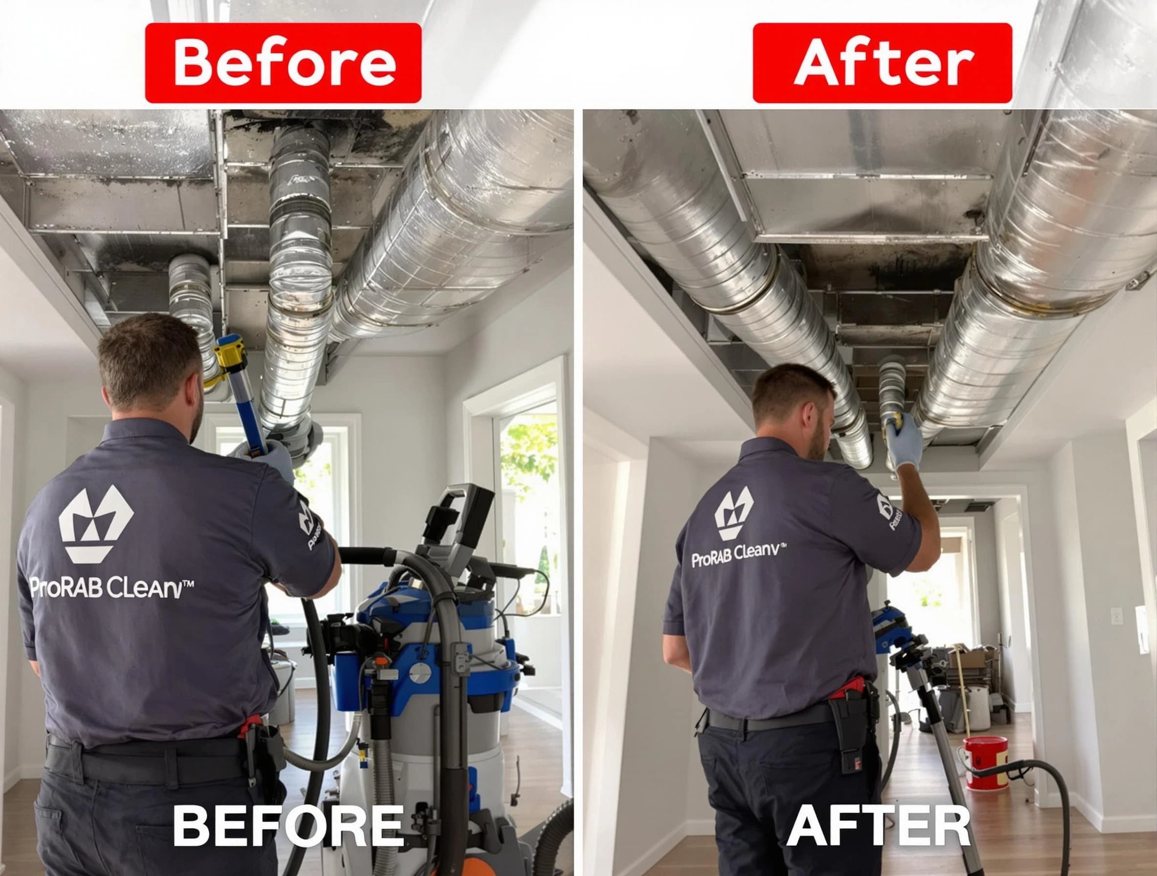 Purcell Air Duct Cleaning expert performing thorough residential duct cleaning in a Purcell home