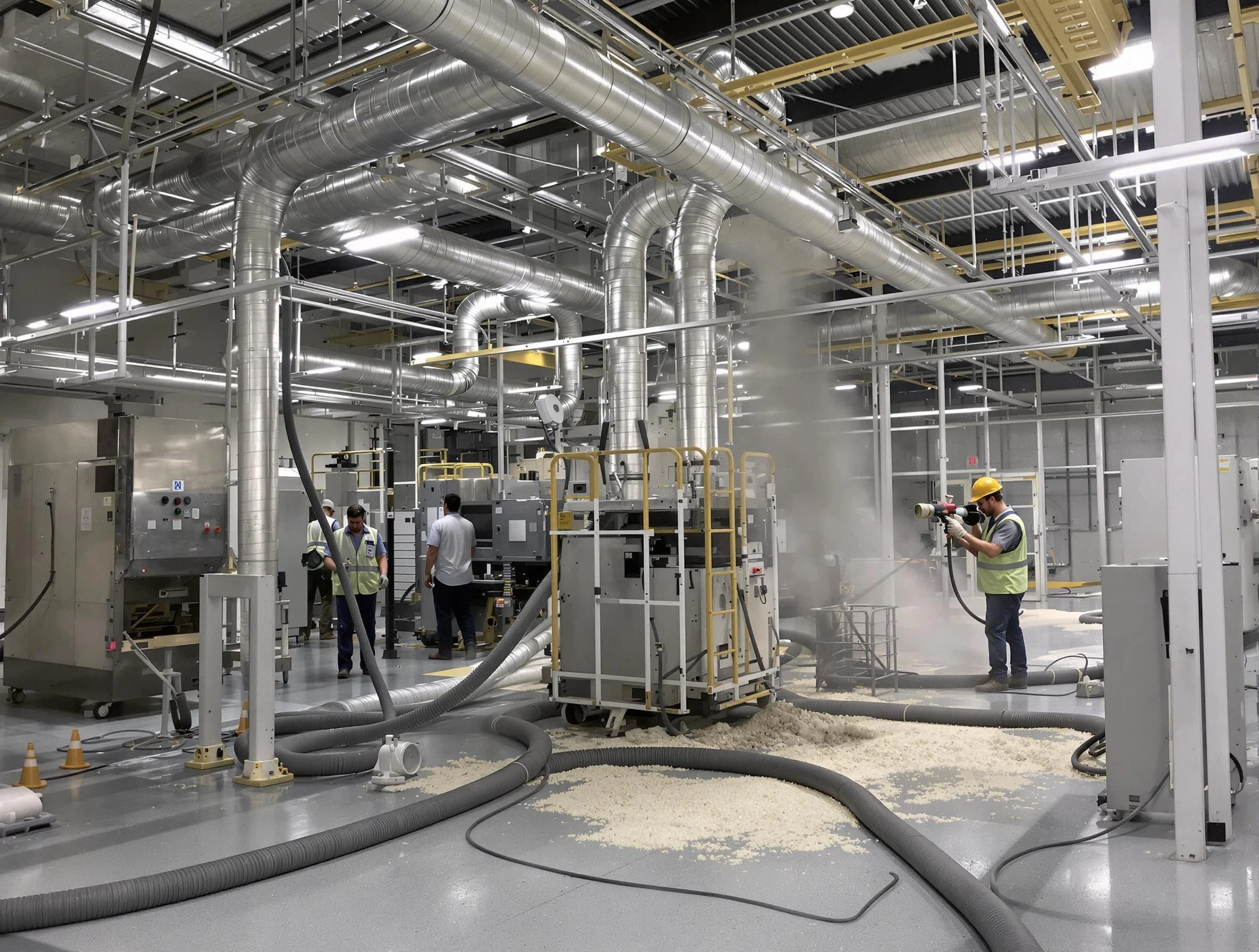 Heavy-duty industrial duct cleaning by Purcell Air Duct Cleaning in Purcell