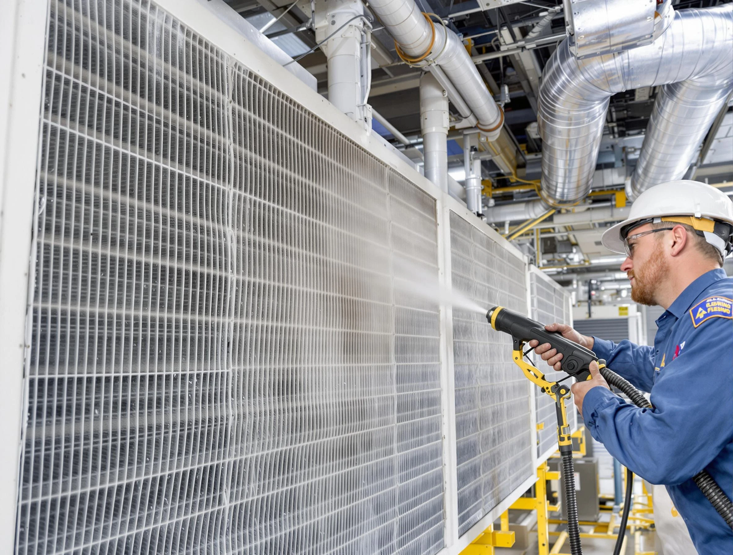 Professional commercial coil cleaning by Purcell Air Duct Cleaning in Purcell